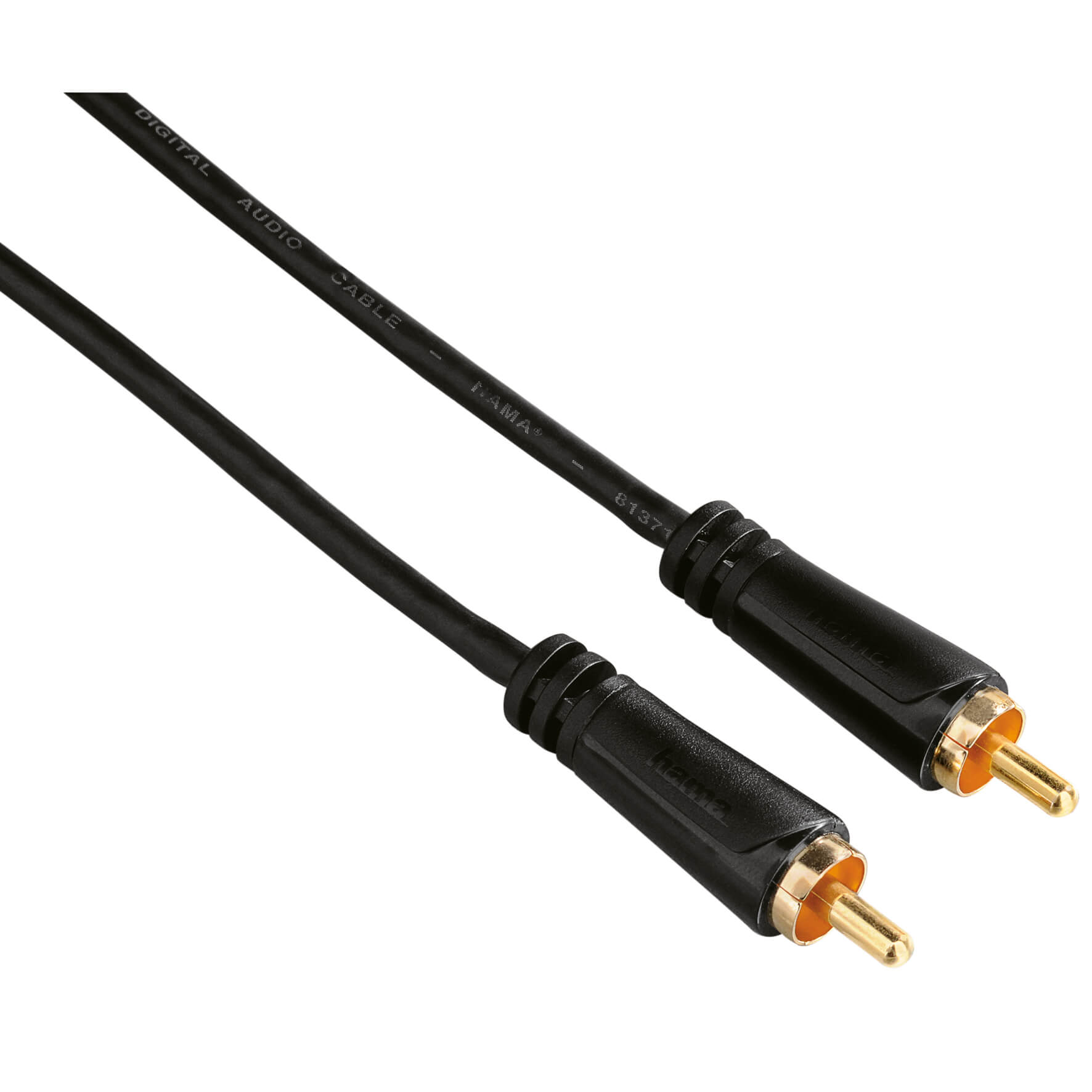 hama-hama-kabel-audio-1xrca-1xrca Guld Svart 1.5m